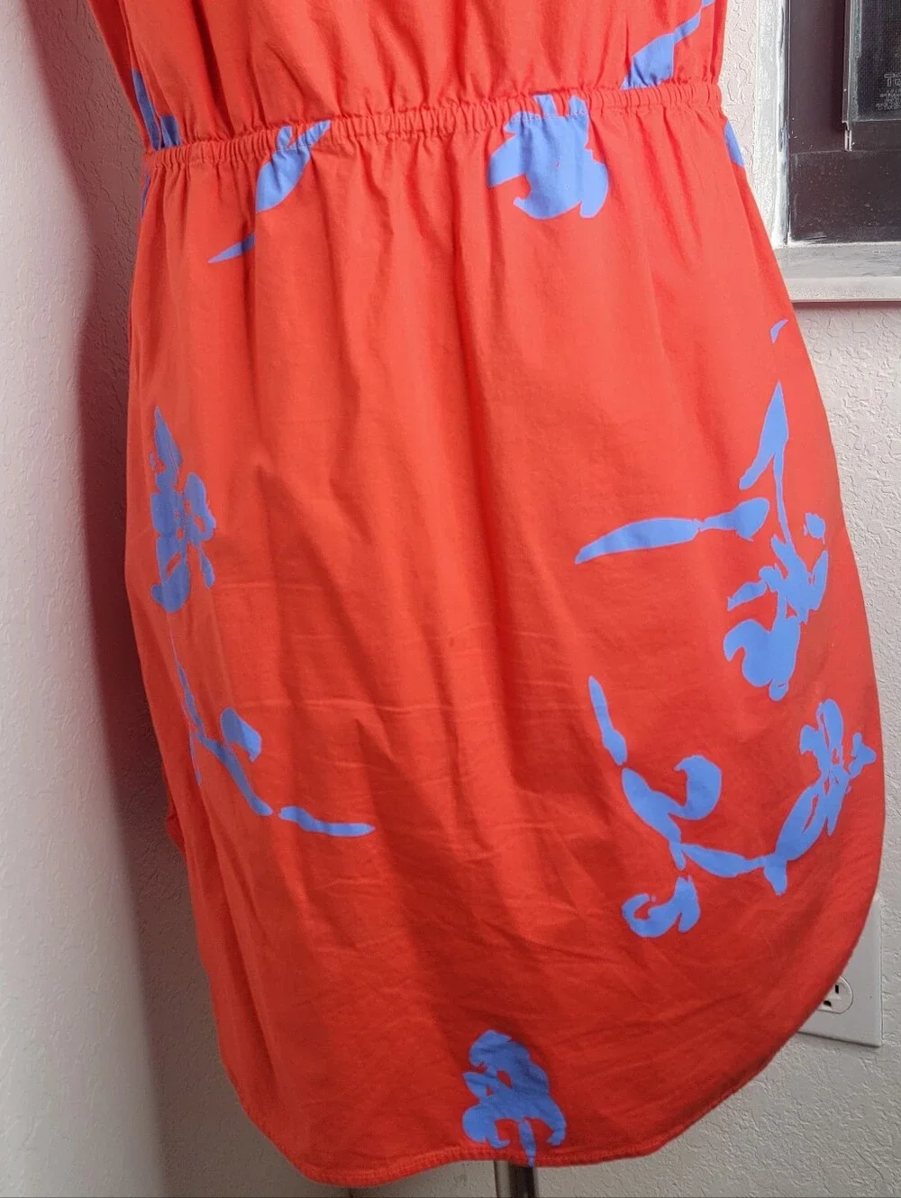 TORY BURCH Garden Port Sleeveless Cotton Poplin Dress 10.